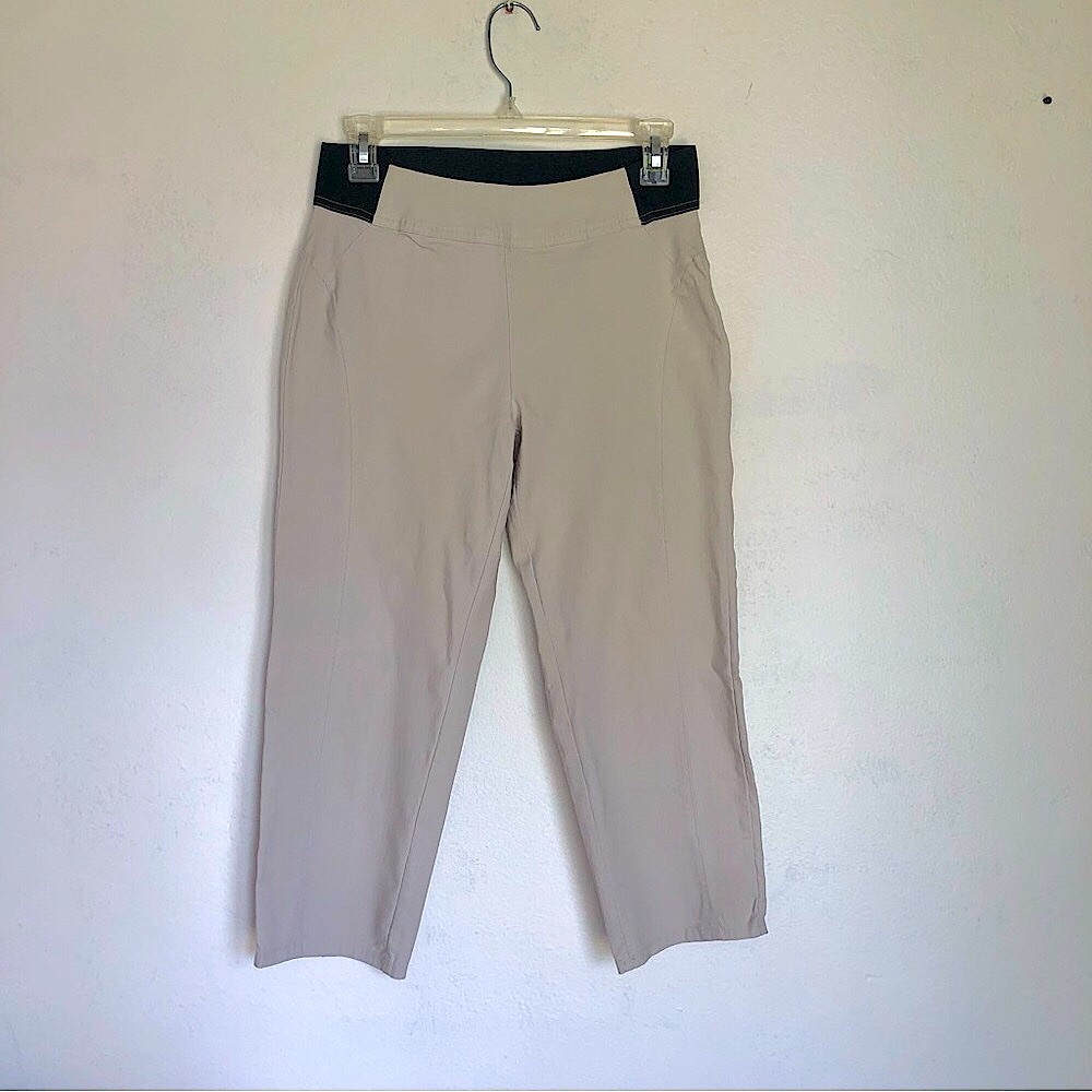 Simply Vera Vera Wang Cream Capri Pants mid-rise pull-on stretch Size Small 4/6